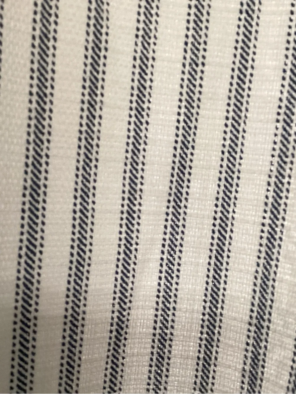 Martha Stewart Black  and White Pinstripe Curtains